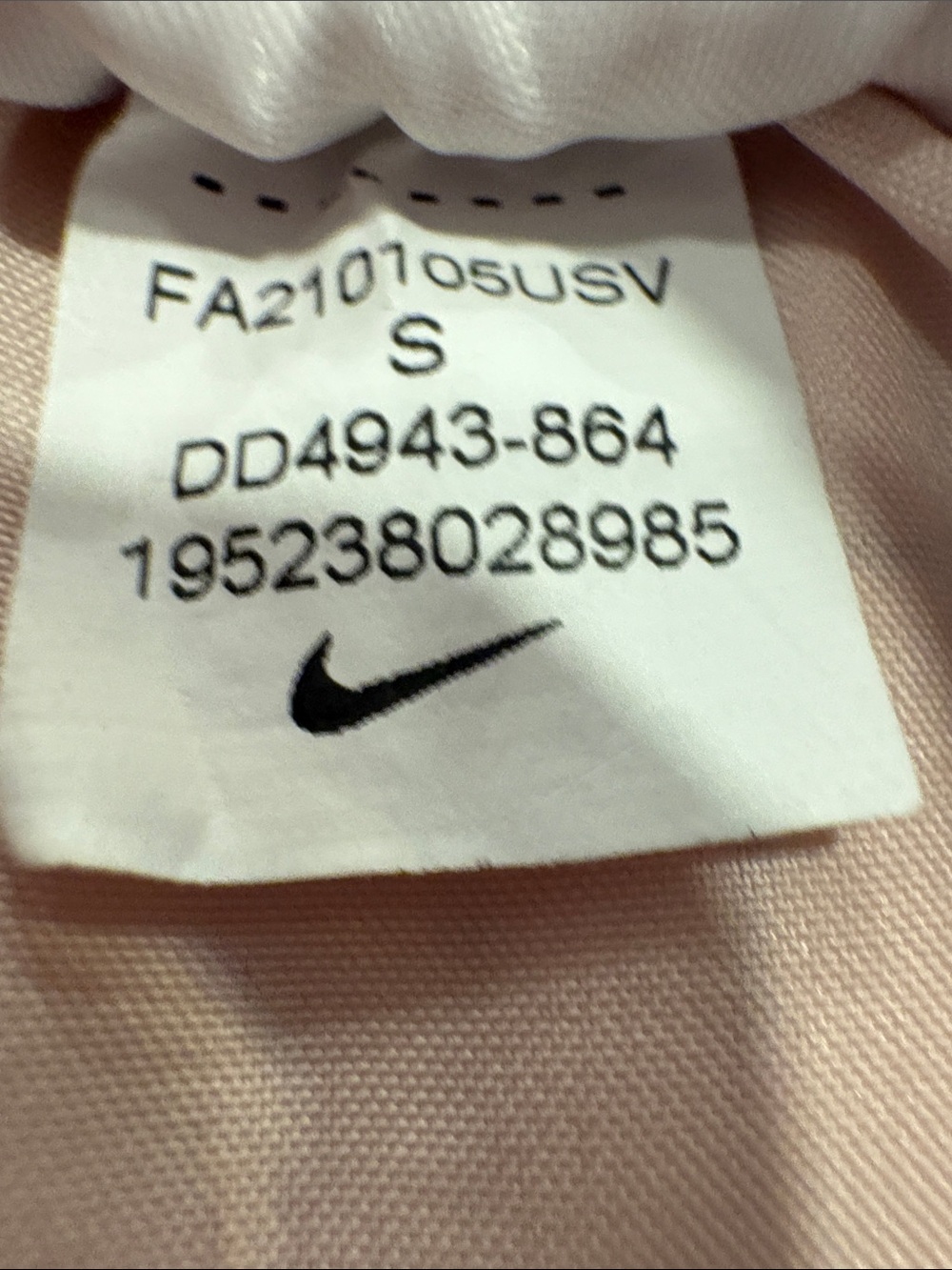 Nike Dri-Fit Running Shorts ~ Small ~ Pink with Burgundy Wordmark Throughout - Picture 11 of 16